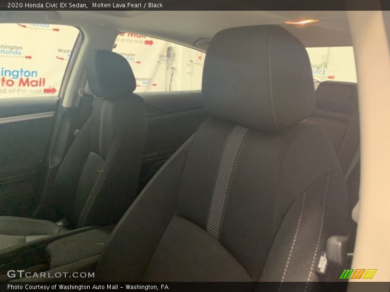 Molten Lava Pearl / Black 2020 Honda Civic EX Sedan