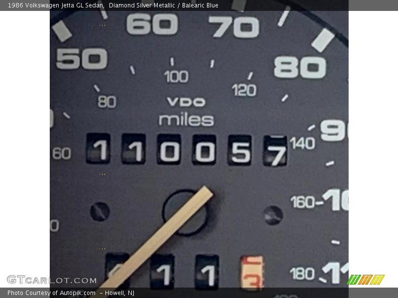 Diamond Silver Metallic / Balearic Blue 1986 Volkswagen Jetta GL Sedan