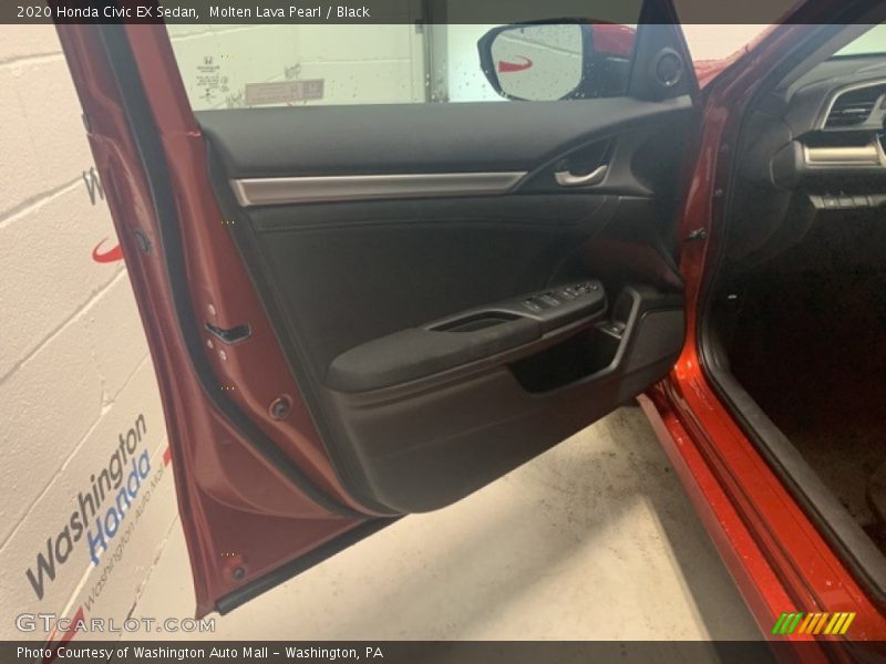 Molten Lava Pearl / Black 2020 Honda Civic EX Sedan