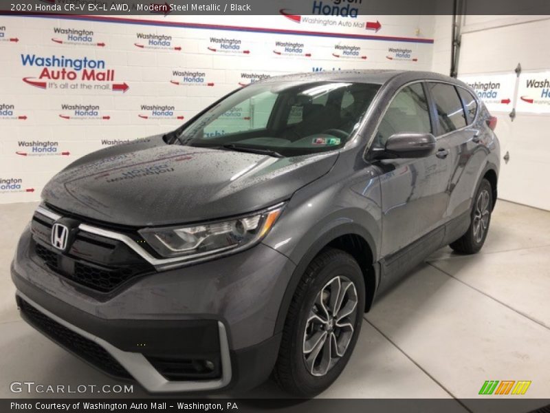 Modern Steel Metallic / Black 2020 Honda CR-V EX-L AWD