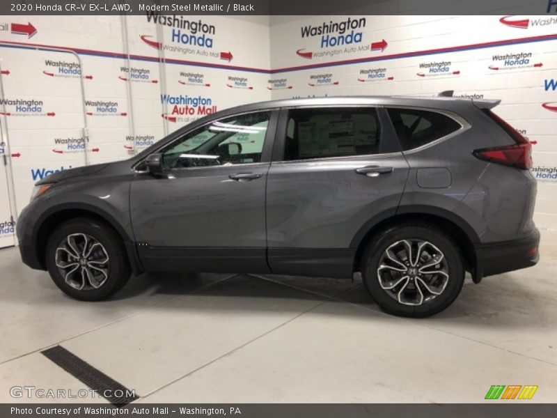 Modern Steel Metallic / Black 2020 Honda CR-V EX-L AWD