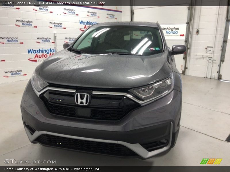 Modern Steel Metallic / Black 2020 Honda CR-V EX-L AWD