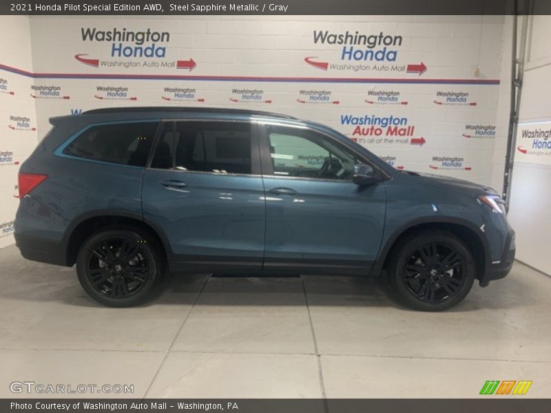 Steel Sapphire Metallic / Gray 2021 Honda Pilot Special Edition AWD