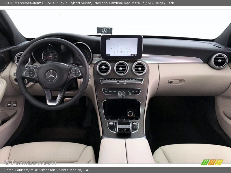 designo Cardinal Red Metallic / Silk Beige/Black 2018 Mercedes-Benz C 350e Plug-in Hybrid Sedan