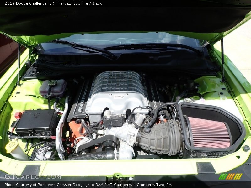 Sublime / Black 2019 Dodge Challenger SRT Hellcat