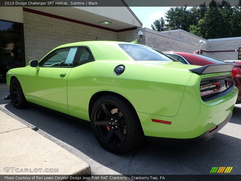 Sublime / Black 2019 Dodge Challenger SRT Hellcat