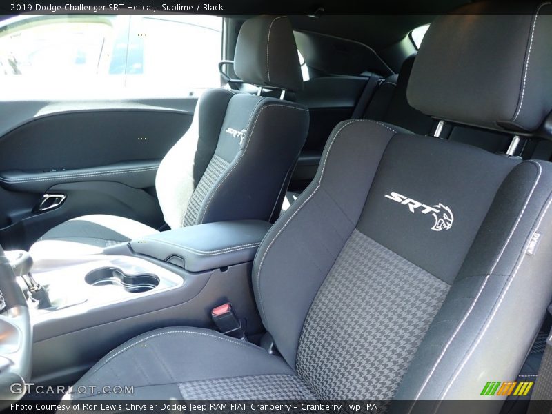 Front Seat of 2019 Challenger SRT Hellcat