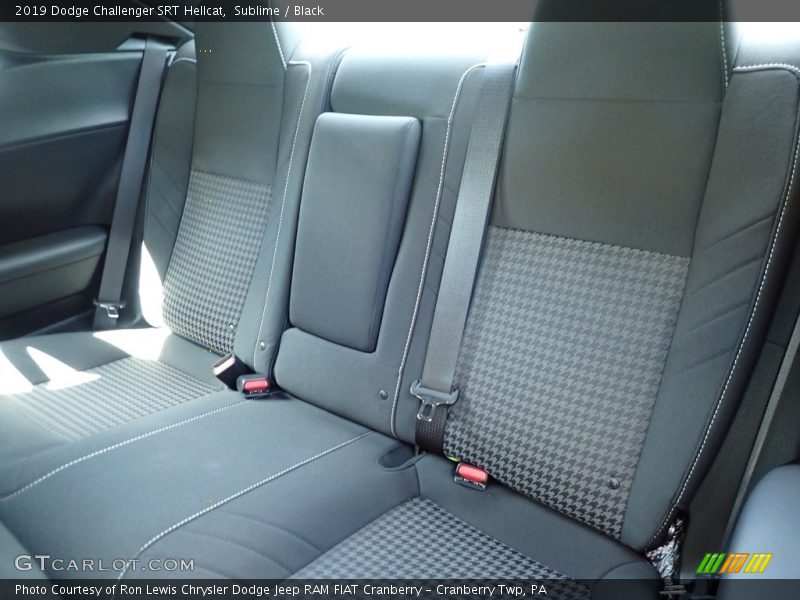 Rear Seat of 2019 Challenger SRT Hellcat