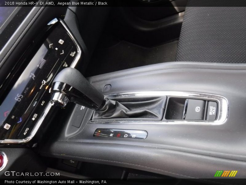 Aegean Blue Metallic / Black 2018 Honda HR-V EX AWD
