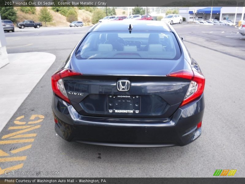 Cosmic Blue Metallic / Gray 2017 Honda Civic EX Sedan