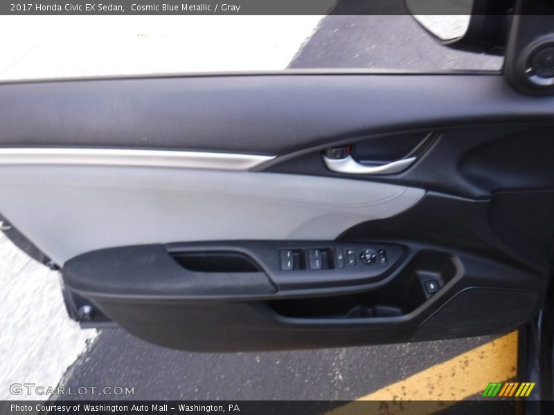 Cosmic Blue Metallic / Gray 2017 Honda Civic EX Sedan