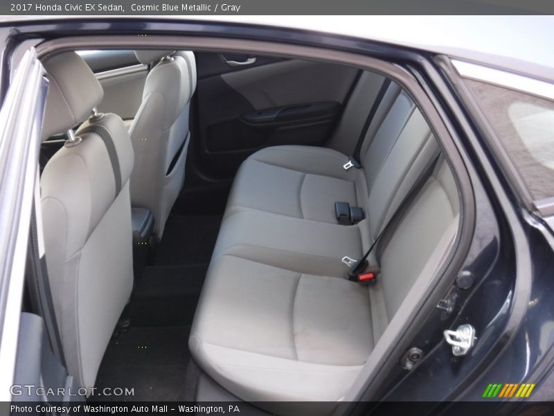 Cosmic Blue Metallic / Gray 2017 Honda Civic EX Sedan