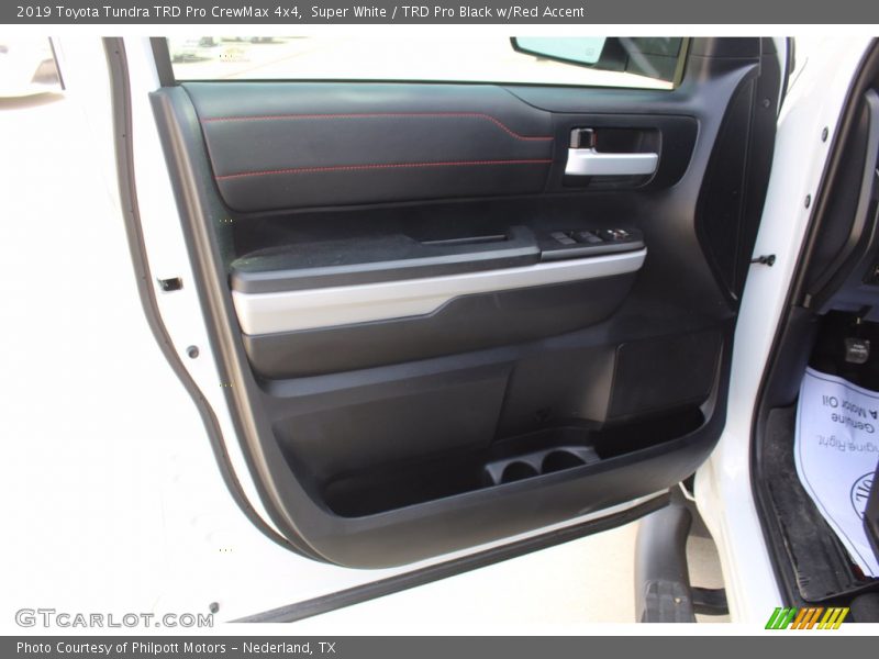 Super White / TRD Pro Black w/Red Accent 2019 Toyota Tundra TRD Pro CrewMax 4x4