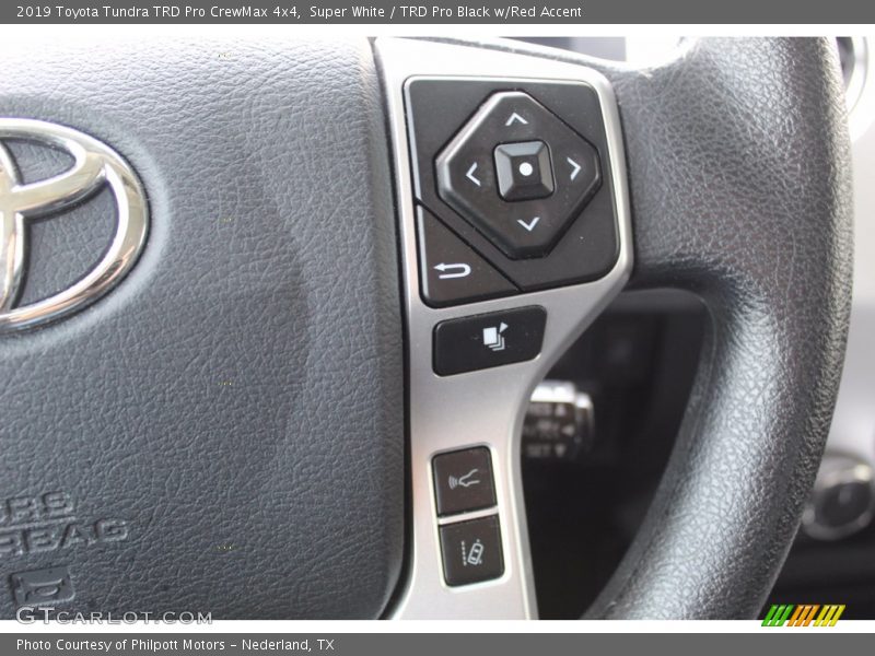 Super White / TRD Pro Black w/Red Accent 2019 Toyota Tundra TRD Pro CrewMax 4x4