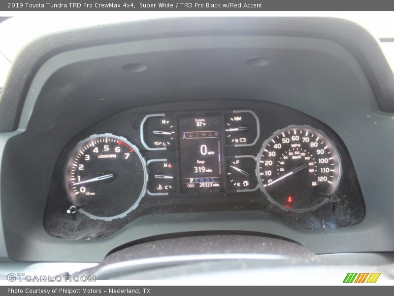 Super White / TRD Pro Black w/Red Accent 2019 Toyota Tundra TRD Pro CrewMax 4x4