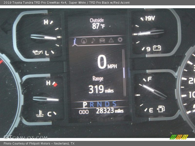Super White / TRD Pro Black w/Red Accent 2019 Toyota Tundra TRD Pro CrewMax 4x4