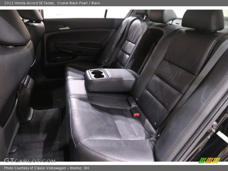 Crystal Black Pearl / Black 2011 Honda Accord SE Sedan
