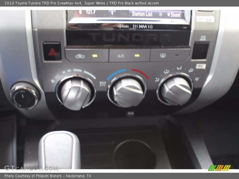 Super White / TRD Pro Black w/Red Accent 2019 Toyota Tundra TRD Pro CrewMax 4x4
