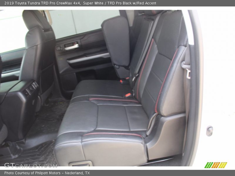 Super White / TRD Pro Black w/Red Accent 2019 Toyota Tundra TRD Pro CrewMax 4x4