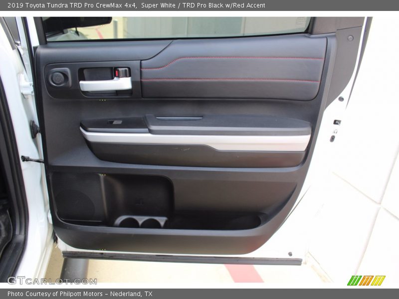 Super White / TRD Pro Black w/Red Accent 2019 Toyota Tundra TRD Pro CrewMax 4x4