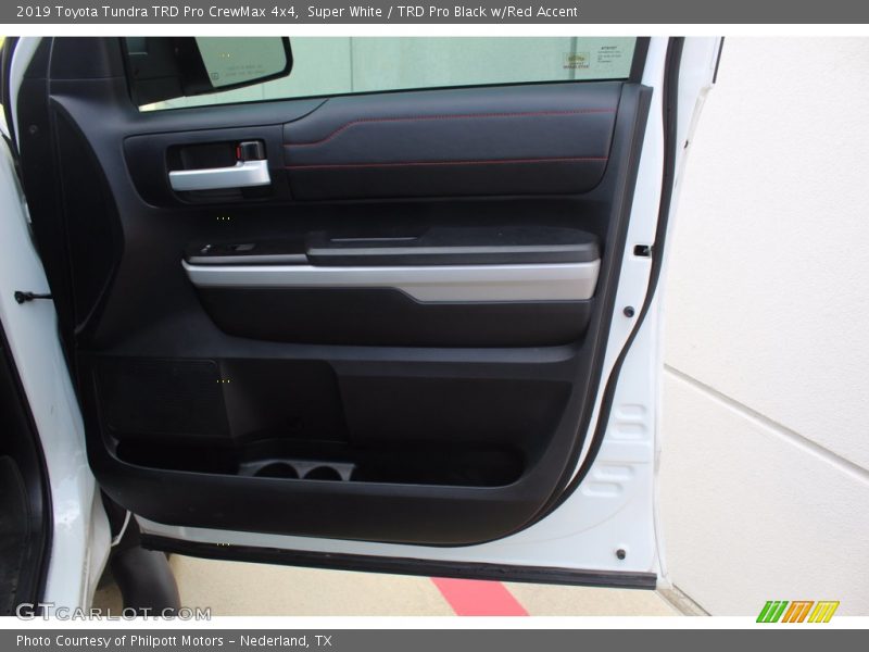 Super White / TRD Pro Black w/Red Accent 2019 Toyota Tundra TRD Pro CrewMax 4x4