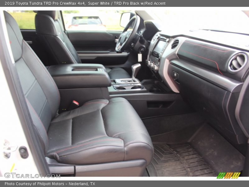Super White / TRD Pro Black w/Red Accent 2019 Toyota Tundra TRD Pro CrewMax 4x4