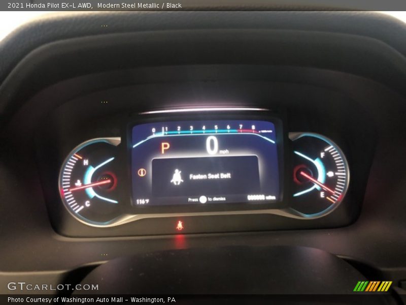 Modern Steel Metallic / Black 2021 Honda Pilot EX-L AWD