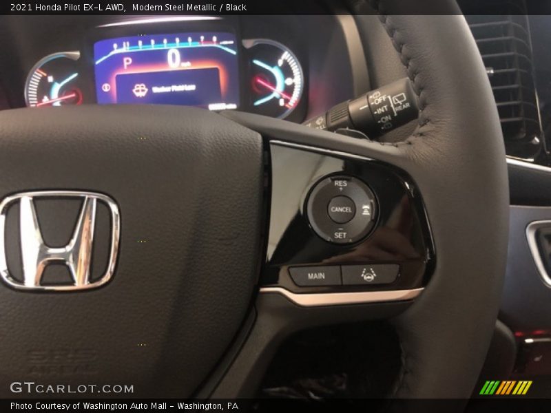 Modern Steel Metallic / Black 2021 Honda Pilot EX-L AWD