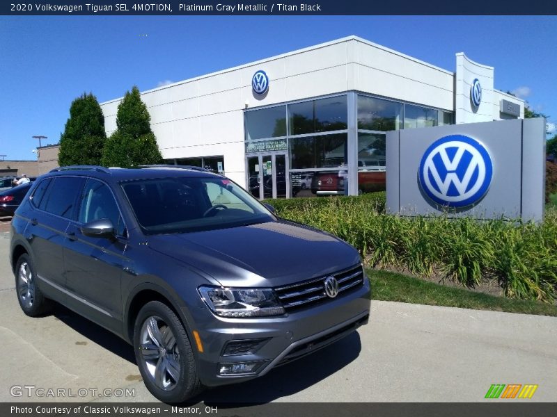 Platinum Gray Metallic / Titan Black 2020 Volkswagen Tiguan SEL 4MOTION