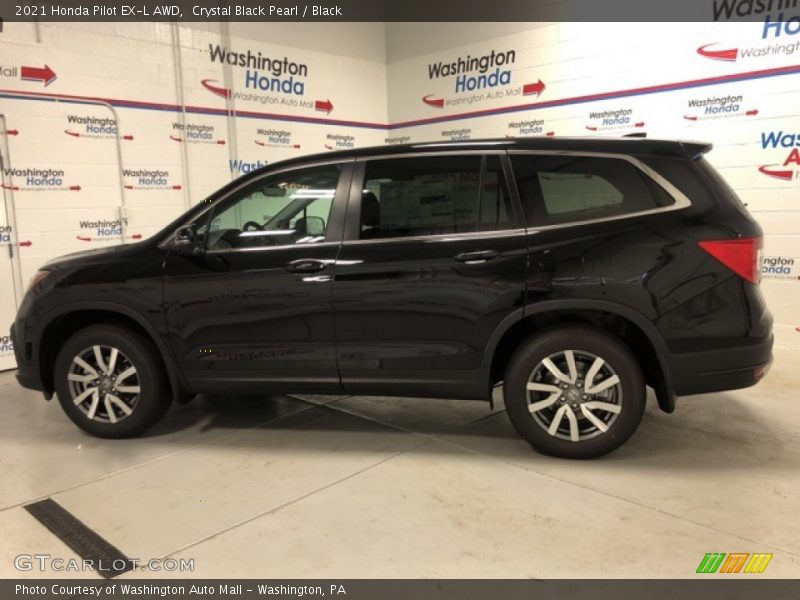 Crystal Black Pearl / Black 2021 Honda Pilot EX-L AWD