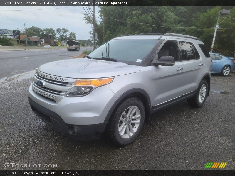 Ingot Silver Metallic / Medium Light Stone 2011 Ford Explorer XLT 4WD