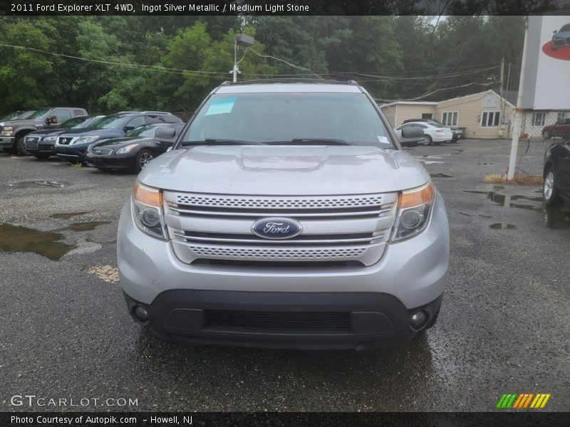 Ingot Silver Metallic / Medium Light Stone 2011 Ford Explorer XLT 4WD