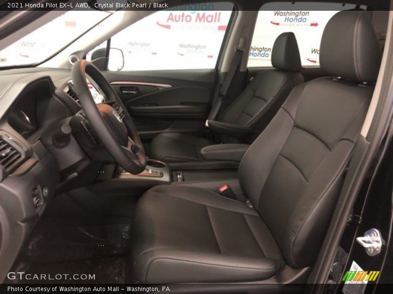 Crystal Black Pearl / Black 2021 Honda Pilot EX-L AWD
