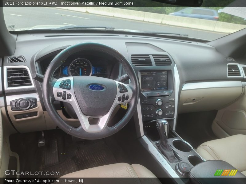 Ingot Silver Metallic / Medium Light Stone 2011 Ford Explorer XLT 4WD
