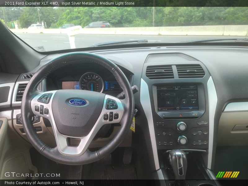 Ingot Silver Metallic / Medium Light Stone 2011 Ford Explorer XLT 4WD