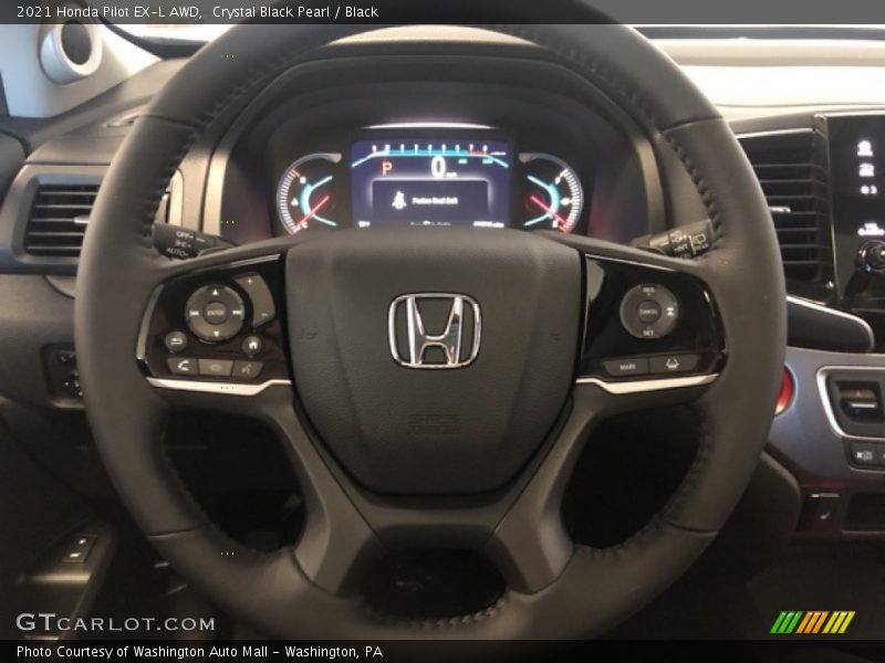 Crystal Black Pearl / Black 2021 Honda Pilot EX-L AWD