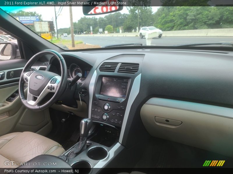 Ingot Silver Metallic / Medium Light Stone 2011 Ford Explorer XLT 4WD