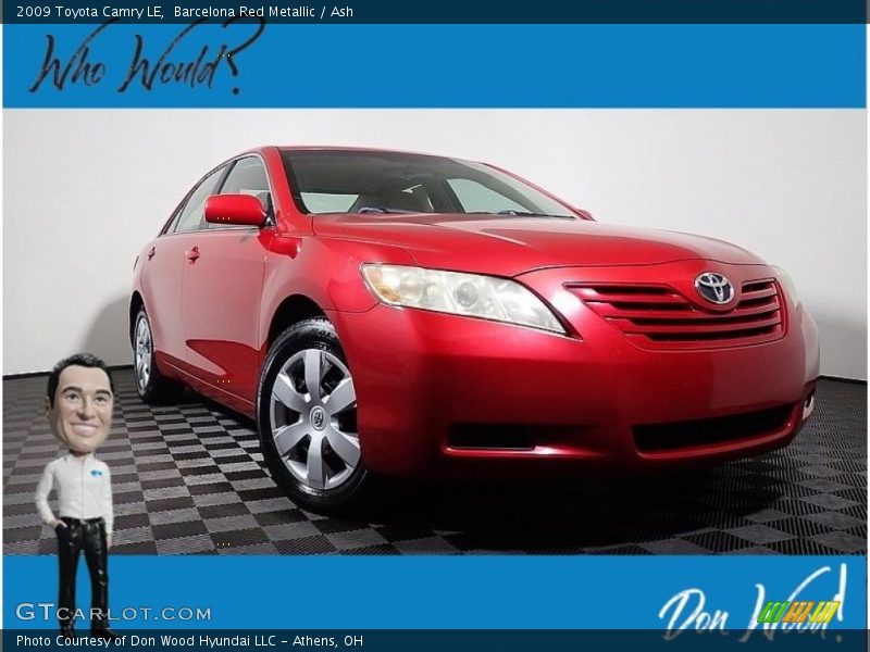Barcelona Red Metallic / Ash 2009 Toyota Camry LE
