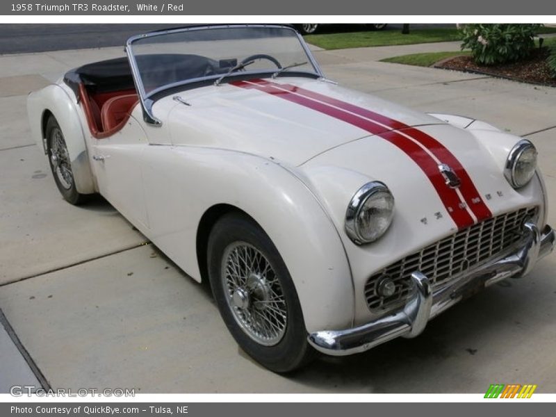 Front 3/4 View of 1958 TR3 Roadster