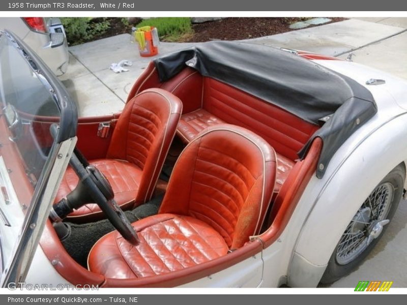 Front Seat of 1958 TR3 Roadster