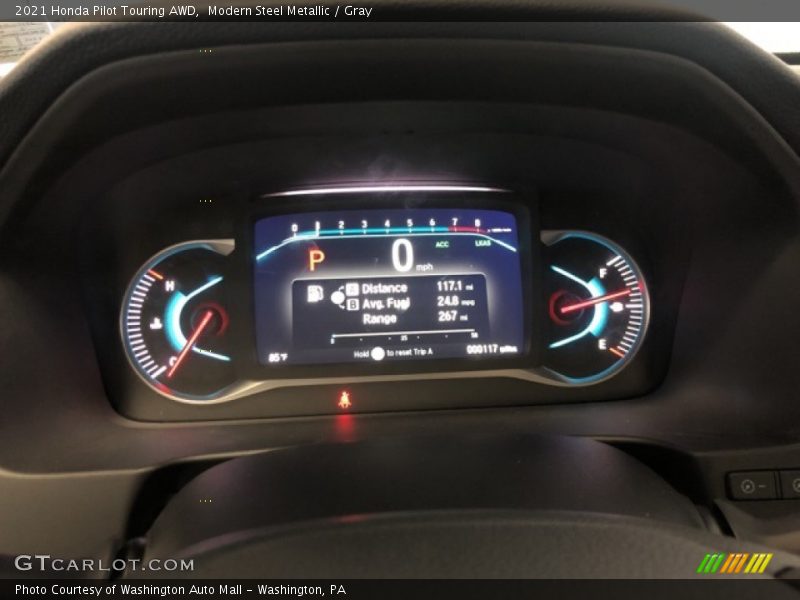 Modern Steel Metallic / Gray 2021 Honda Pilot Touring AWD