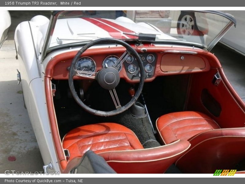  1958 TR3 Roadster Red Interior