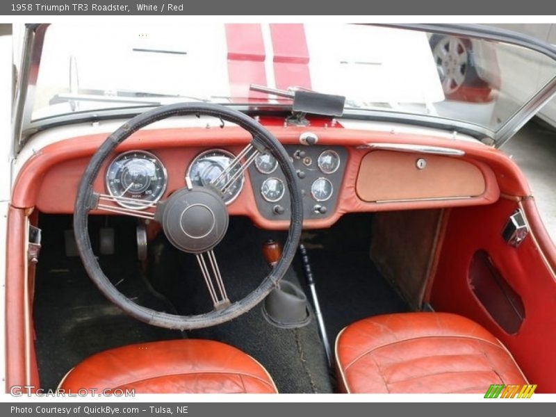 Dashboard of 1958 TR3 Roadster
