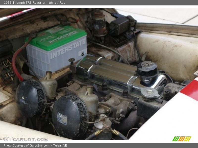  1958 TR3 Roadster Engine - 1.9 Liter OHV 8-valve Inline 4 Cylinder