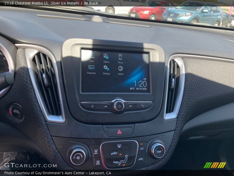 Silver Ice Metallic / Jet Black 2018 Chevrolet Malibu LS