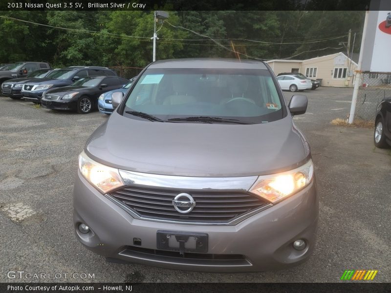 Brilliant Silver / Gray 2013 Nissan Quest 3.5 SV