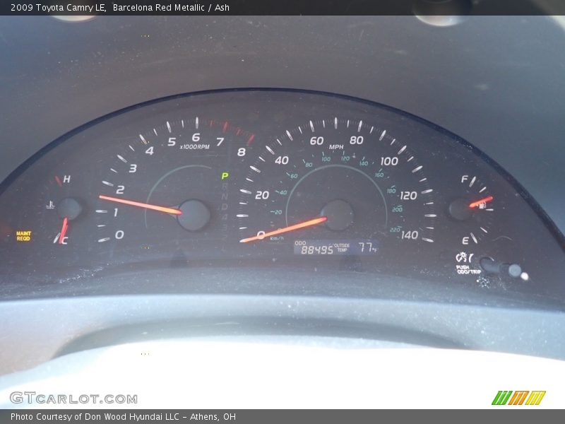Barcelona Red Metallic / Ash 2009 Toyota Camry LE