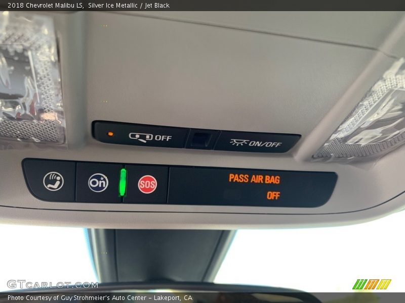 Silver Ice Metallic / Jet Black 2018 Chevrolet Malibu LS