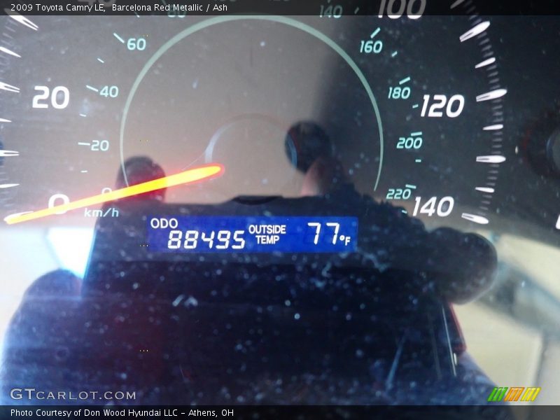 Barcelona Red Metallic / Ash 2009 Toyota Camry LE