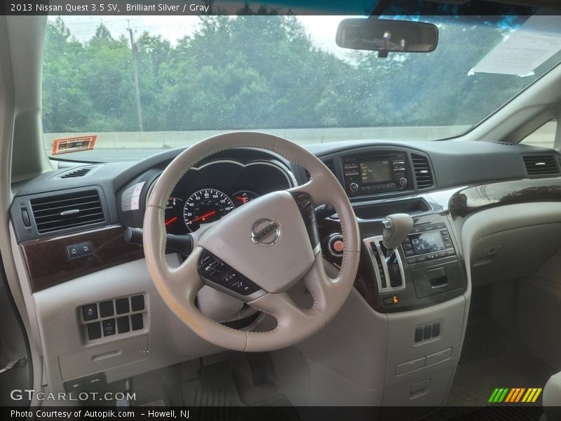 Brilliant Silver / Gray 2013 Nissan Quest 3.5 SV